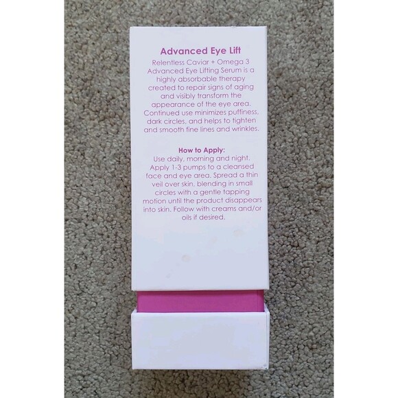 Relentless Advanced Eye lift Caviar Advance Eye Lifting Serum 50ml / 1.7 Oz - Picture 2 of 3